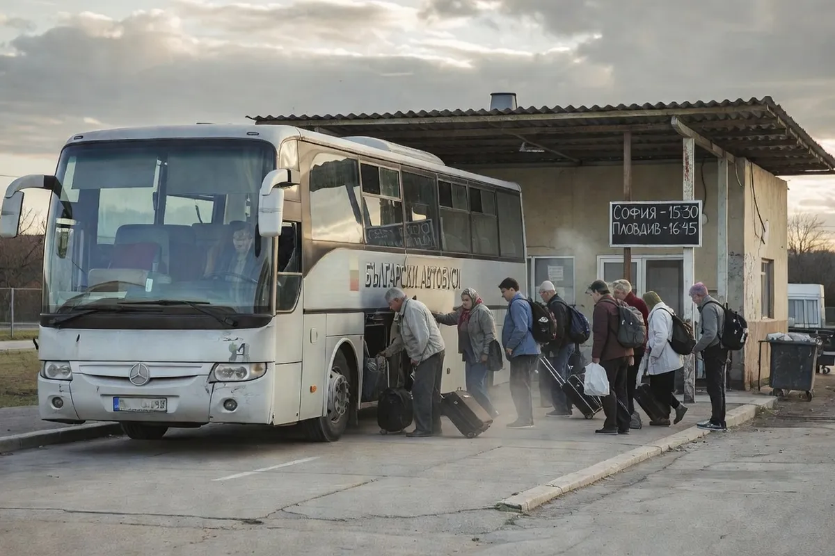 Bus interurbain bulgare pour se déplacer à petit budget