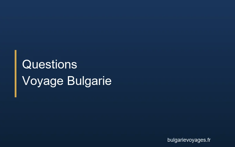 Carte de la Bulgarie avec les principales destinations touristiques