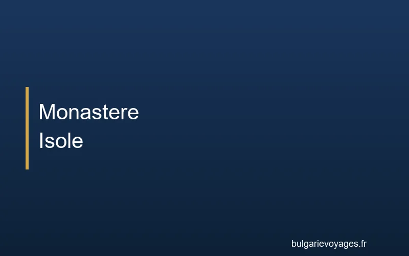 Monastère isolé dans les montagnes de Bulgarie, trésor caché