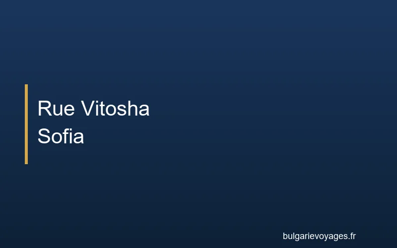 Boulevard Vitosha à Sofia, rue commerçante principale pour le shopping et les cafés